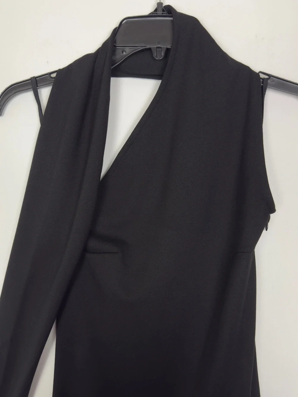 Marcella NYC Manhatten One Shoulder Midi Dress European Ponte Open Back Halter S - Picture 11 of 15